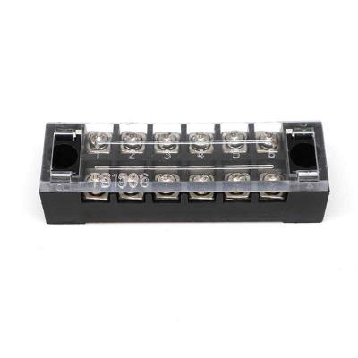 600v 32 amp barrier terminal block with cover