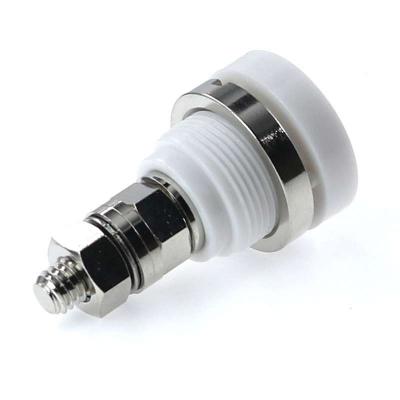 White Medical Grade Potential Socket Ground Terminal Connector