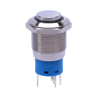 1no 1nc illuminated momentary metal push button switch