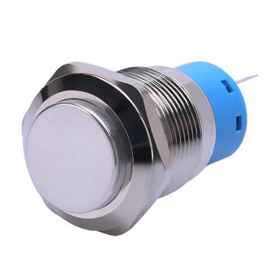 NO NC 12v 19mm stainless steel push button switch