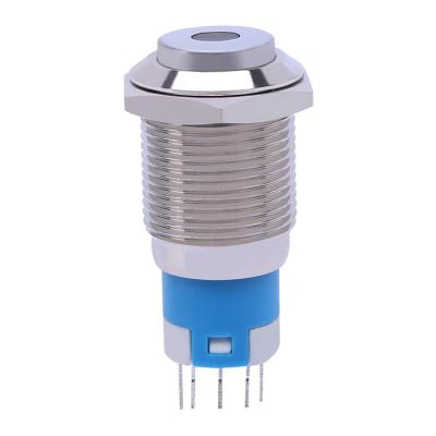 Stainless Steel Flat Push Button Switch with IP67 Protection