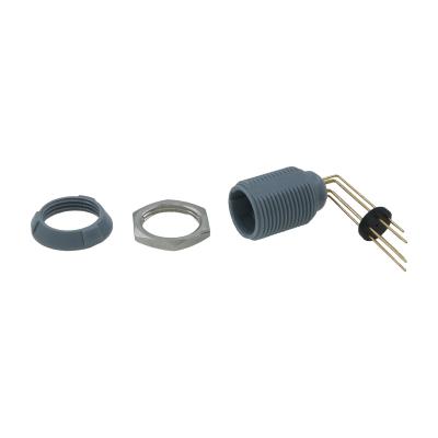 Medical PKG.1P long curved pin socket for PCB board connection