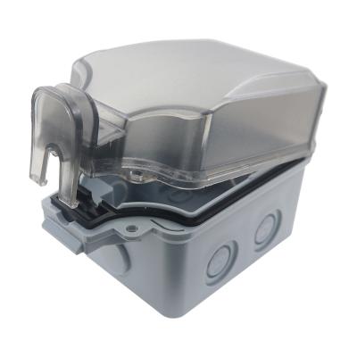 Waterproof Electrical Box IP66 with Lockable Cover Double Socket Outlet